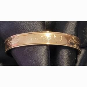 Vintage Avon Taurus Zodiac Cuff Bracelet Gold Tone 1970s Astrology Jewelry